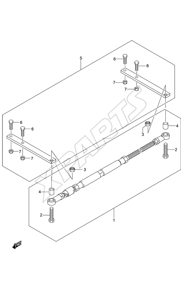 Opt: Tie Rod til Suzuki motor